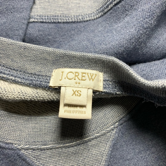 J Crew Blue Cotton Crewneck Pullover Sweatshirt XS - Picture 5 of 5
